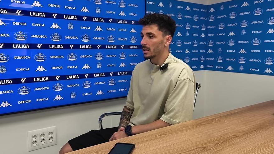 Ximo Navarro: «Me encantaría ascender con el Dépor antes de retirarme»