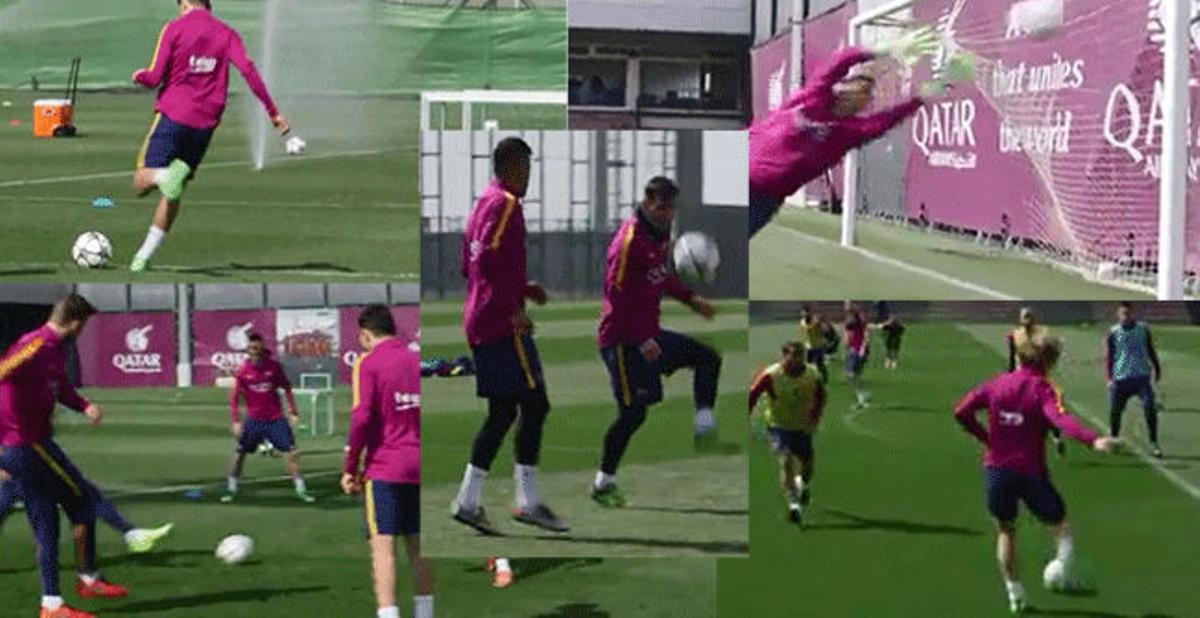 Las 5 mejores habilidades de los culés en los entrenamientos