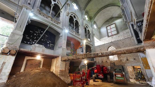 Así avanzan las obras para convertir la capilla de la Misericordia en el nuevo CAP Raval Nord
