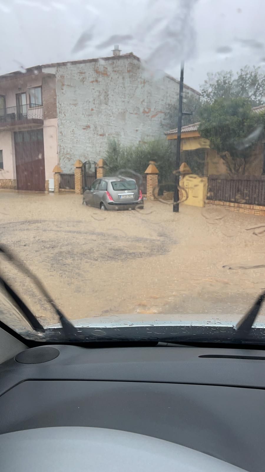 Monzón, en Huesca, durante la tarde de ayer