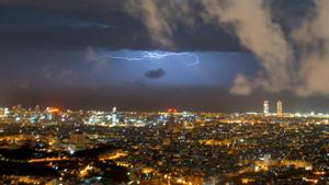 Tormenta mar adentro en Barcelona