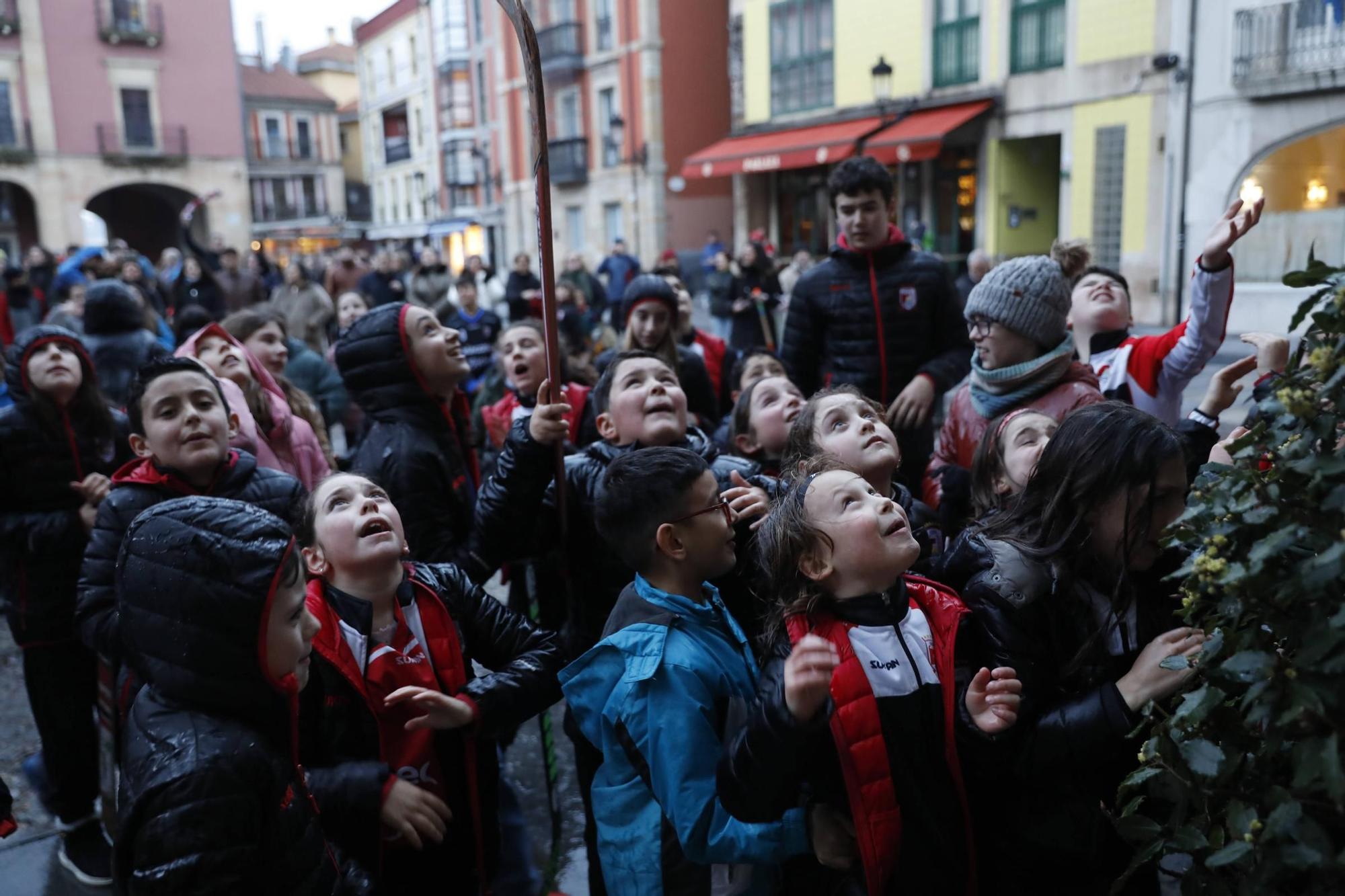 La recepción en el Ayuntamiento a las jugadoras del Telecable Gijón, en imágenes