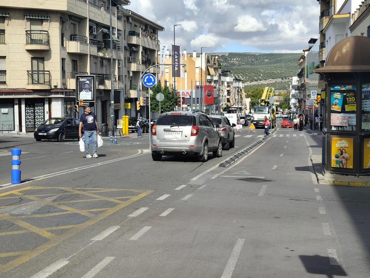Vista de la avenida del Parque de Lucena, que será remodelada con fondos europeos.