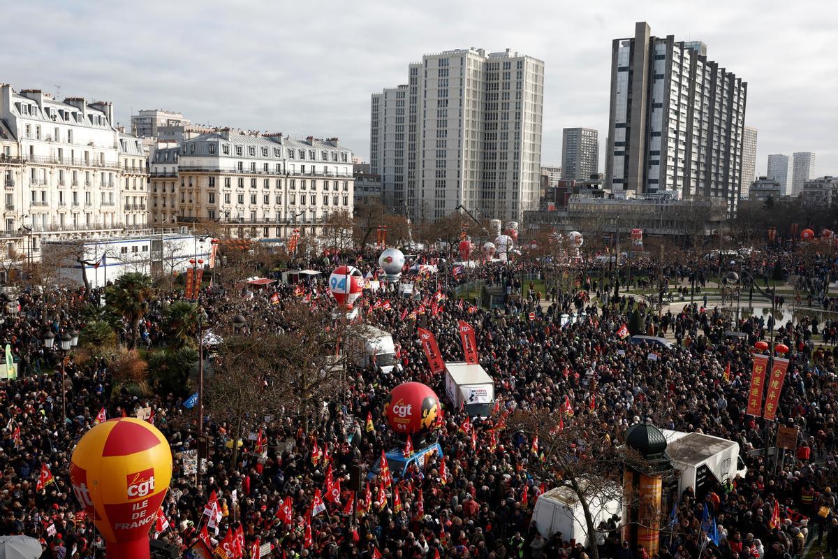 Segundo día de huelgas y manifestaciones en Francia