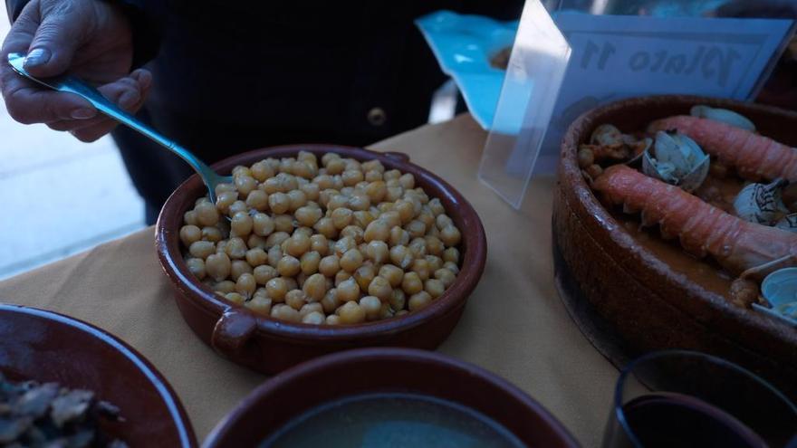 Un plato de garbanzos de Fuentesaúco.