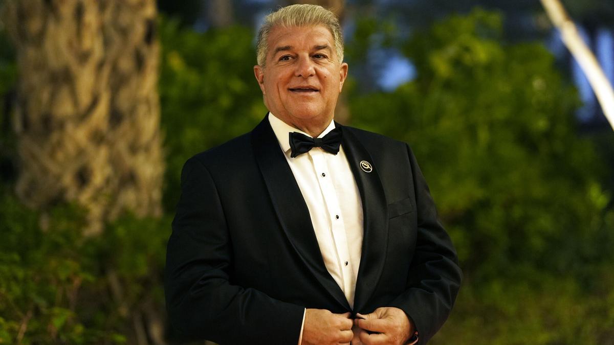 Laporta, en la gala de los Globe Soccer Awards