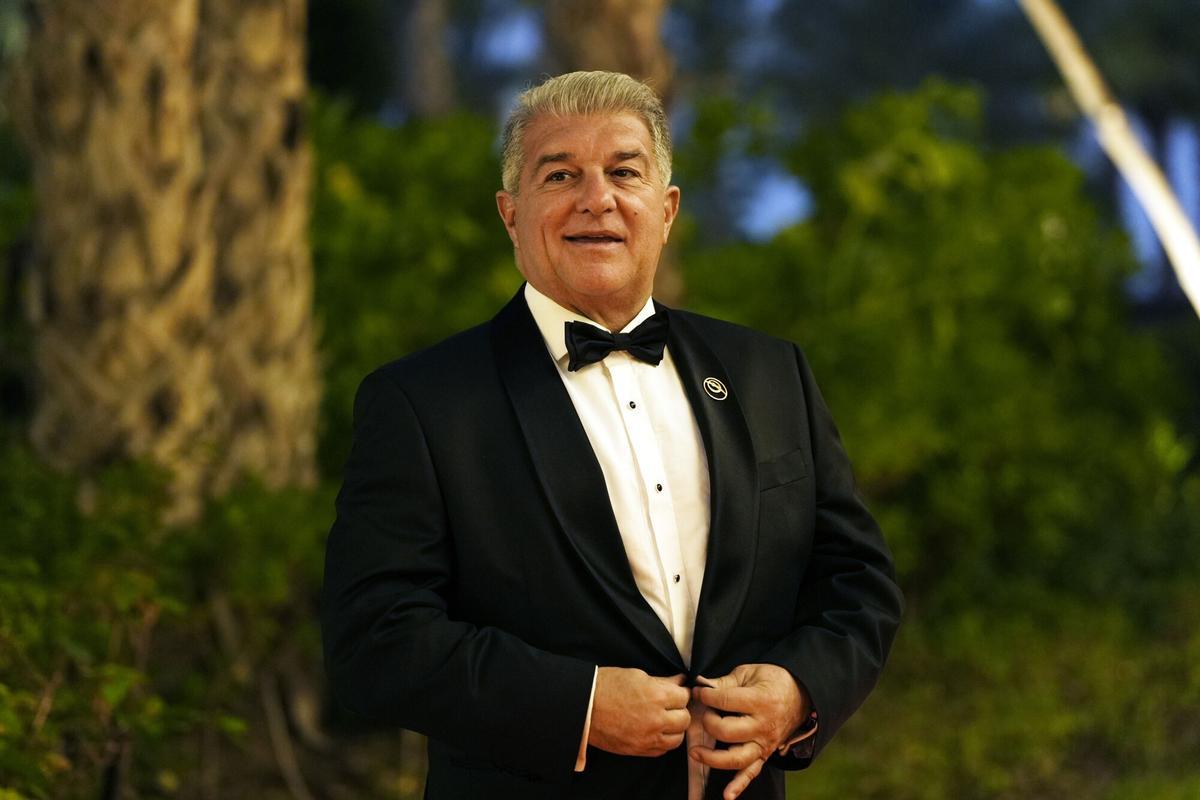 Laporta, en la gala de los Globe Soccer Awards