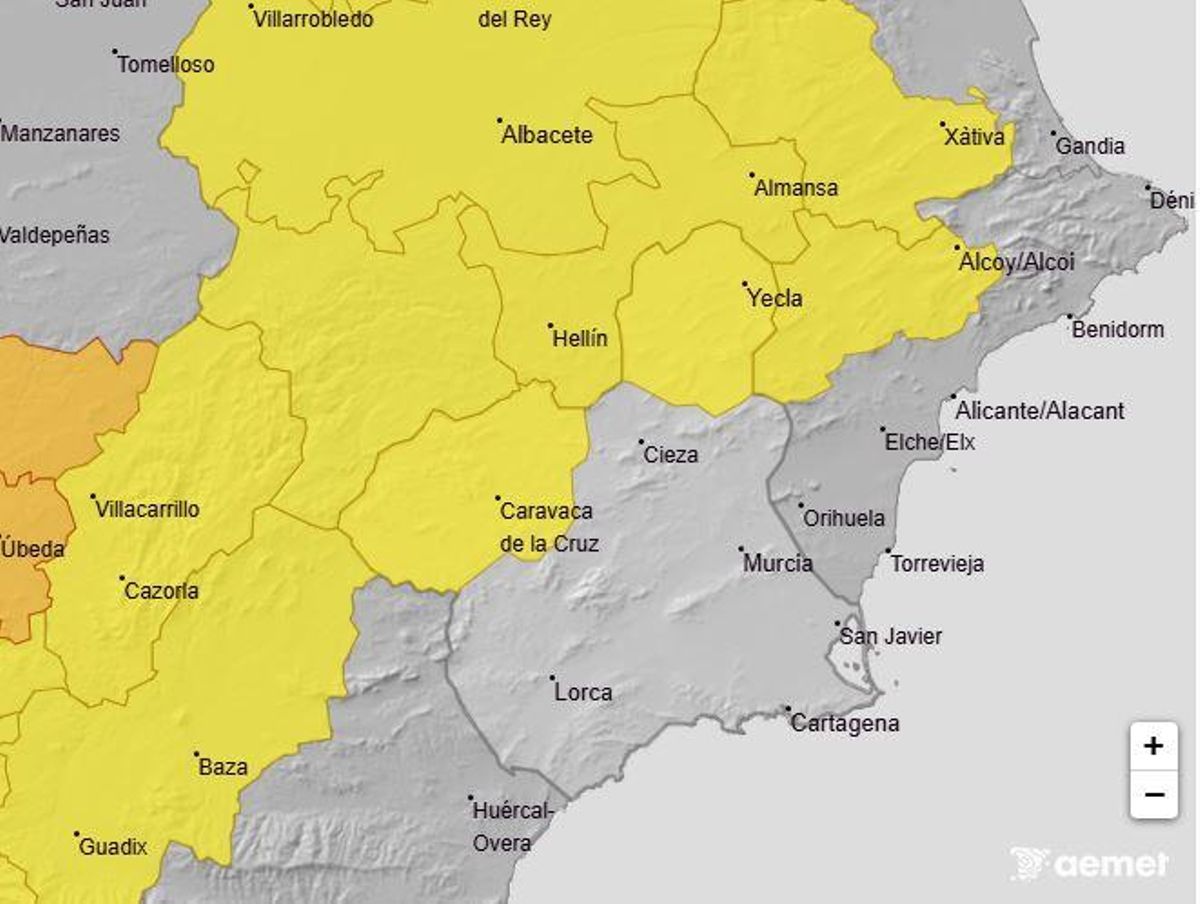 Mapa de alerta meteorológica