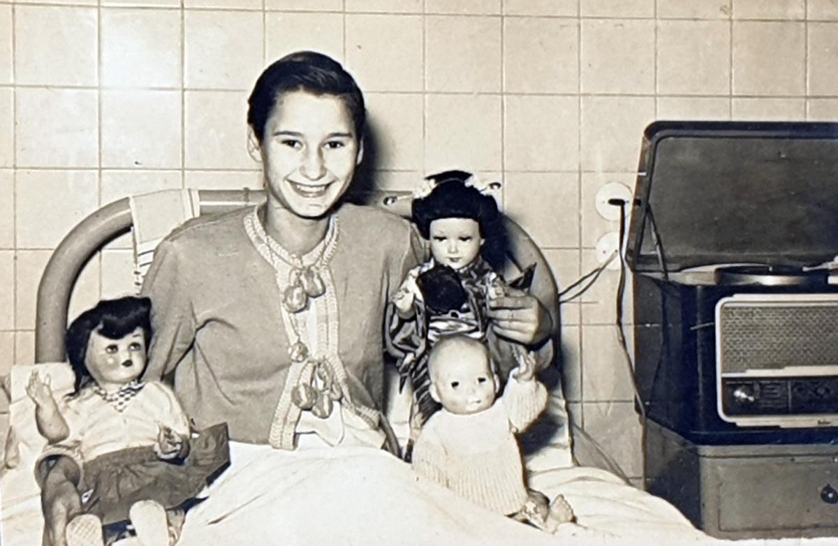 Isabel, de niña.