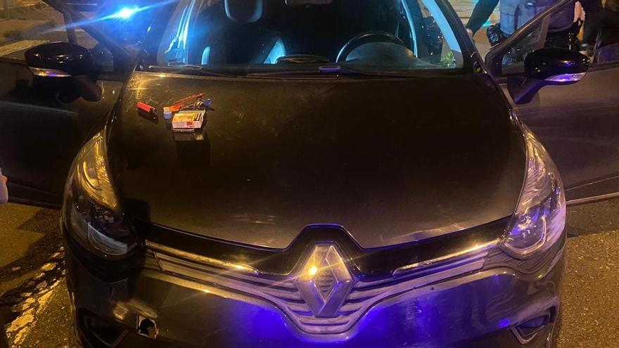 Coche sustraído por los menores en Ingenio y que condujeron hasta Las Palmas de Gran Canaria