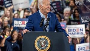 President Biden attends campaign rally in Raliegh, North Carolina