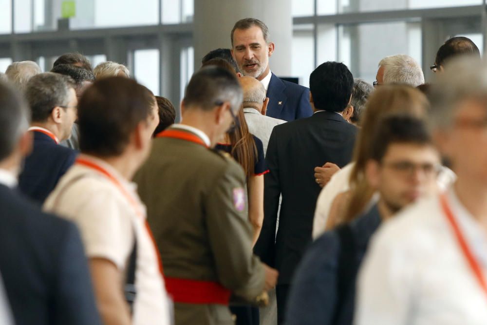 Instante de la inauguración en València del International Congress on Industrial and Applied Mathematics.