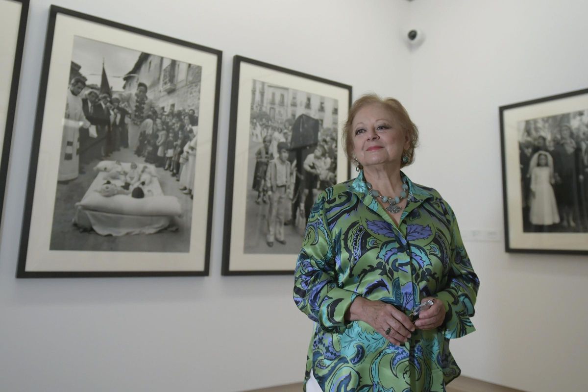Cristina García Rodero bei der Präsentation der Ausstellung in Palma