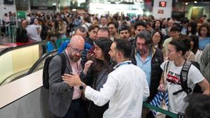 La estación de Sants intenta volver a la normalidad el día siguiente del apagon general en España