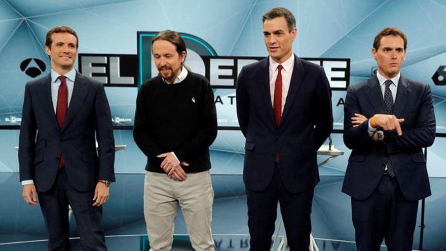 Los candidatos, en el debate electoral