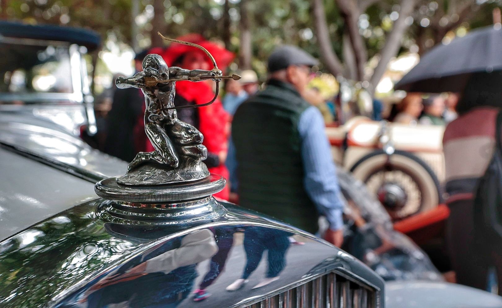 Exhibición de coches antiguos en el Carnaval de Santa Cruz de Tenerife