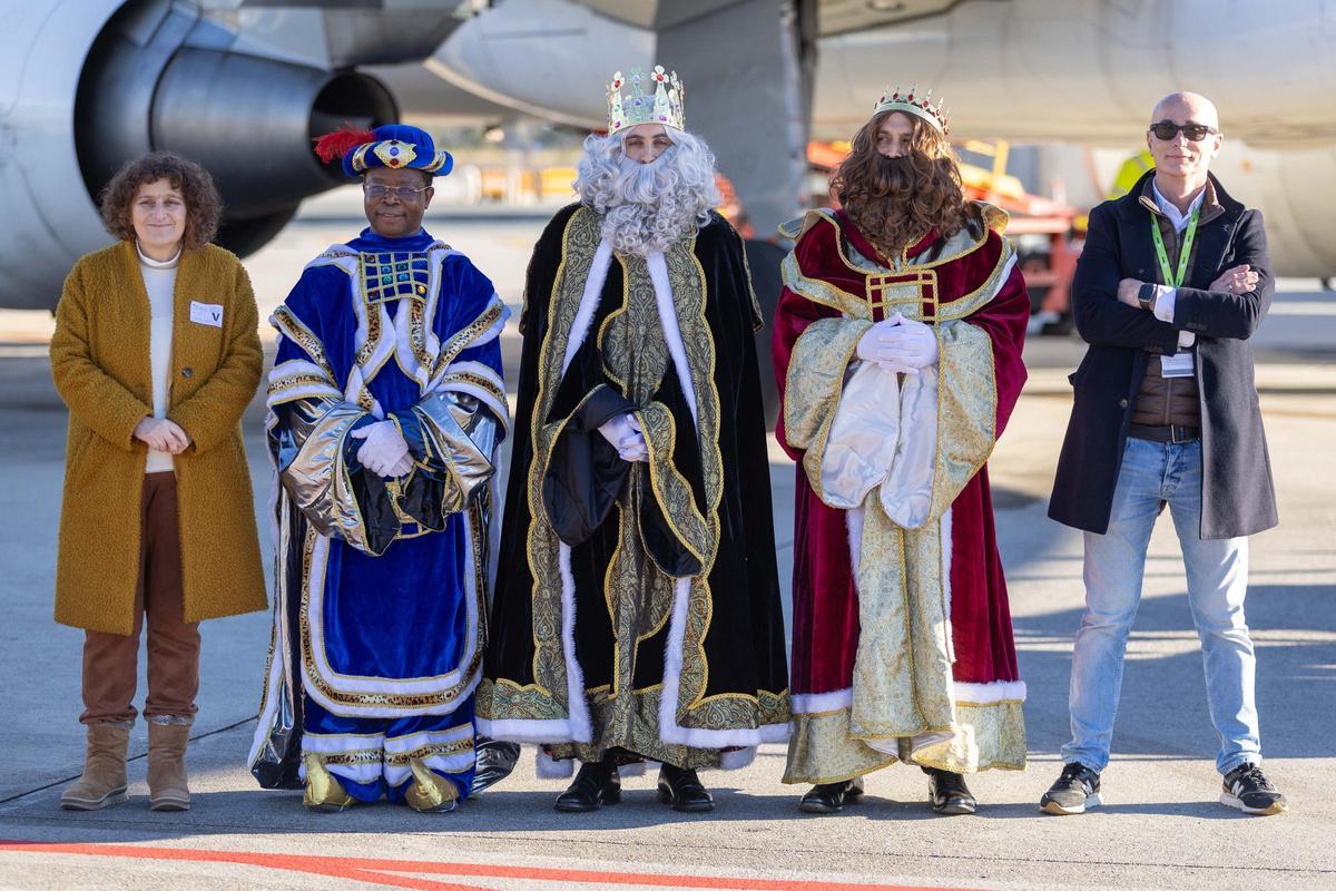 Los Reyes Magos aterrizan en Santiago