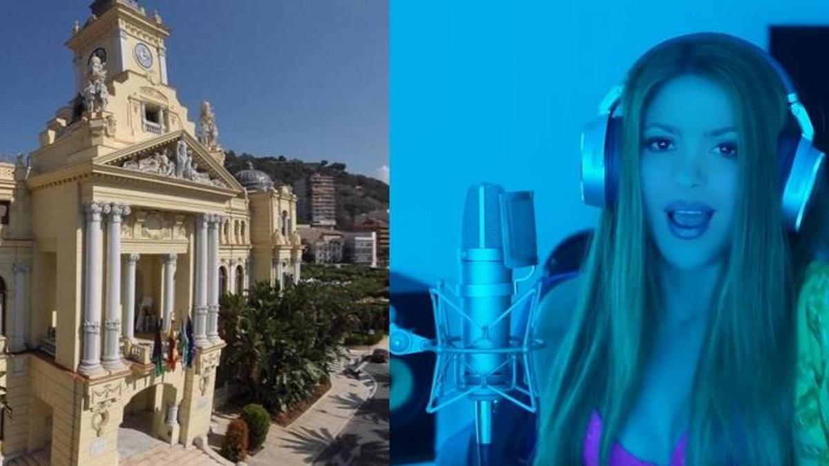 La canción de Bizarrap y Shakira se cuela en el Ayuntamiento de Málaga.