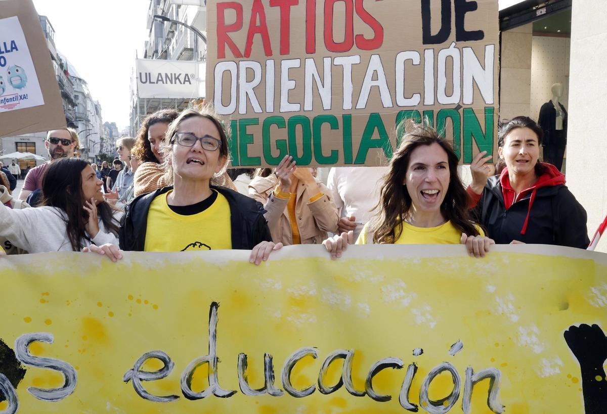 Manifestación de Educación en Vigo
