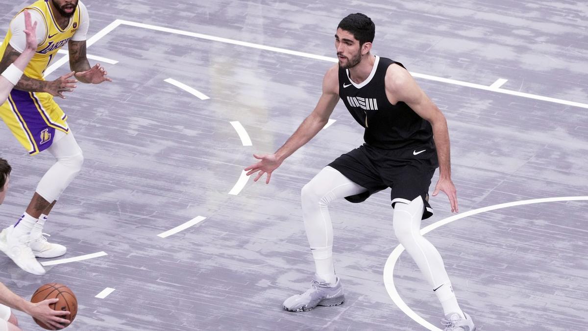 Santi Aldama, en un partido de la pasada temporada con los Memphis Grizzlies.