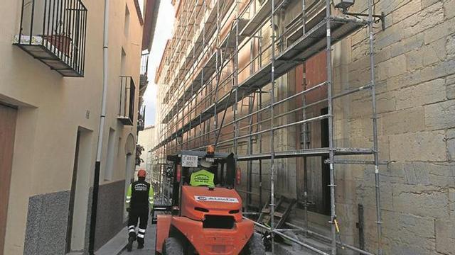 El riesgo de derrumbe del Colomer Zurita de Morella obliga a reanudar las obras