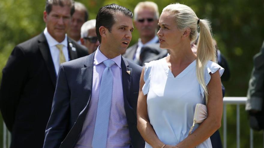 Donald Trump Jr i la seva parella, Kimberly Guilfoyle, en una imatge d&#039;arxiu