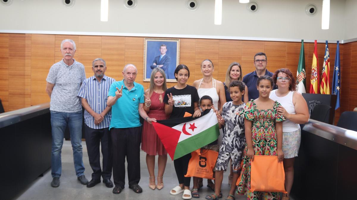 Recepción de los niños saharauis