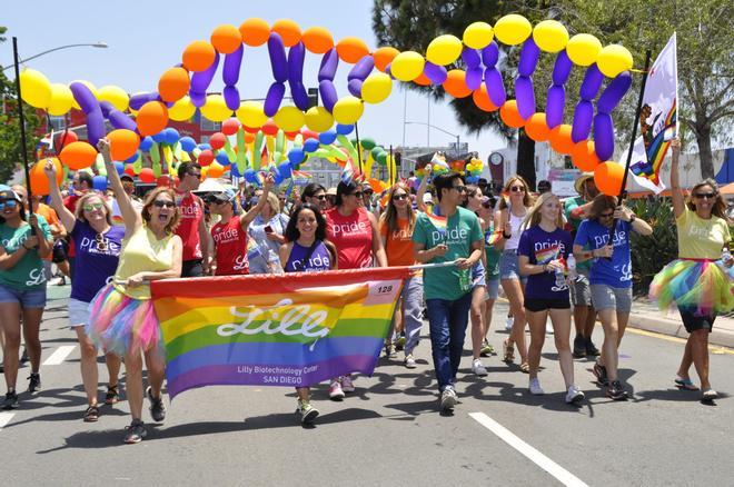 Celebración del Orgullo LGTB+ en California