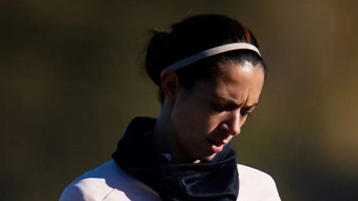 Aitana Bonmatí, durant un entrenament amb la selecció espanyola. | RFEF