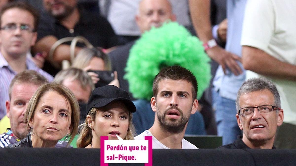 Shakira y los padres de Piqué