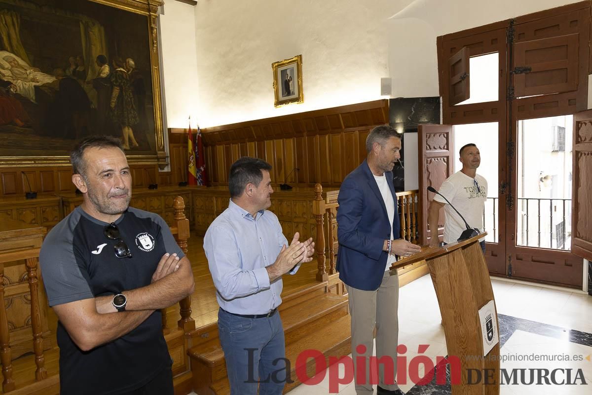 Recepción de los equipos de fútbol de las Escuelas Municipales de Caravaca que han conseguido ascenso