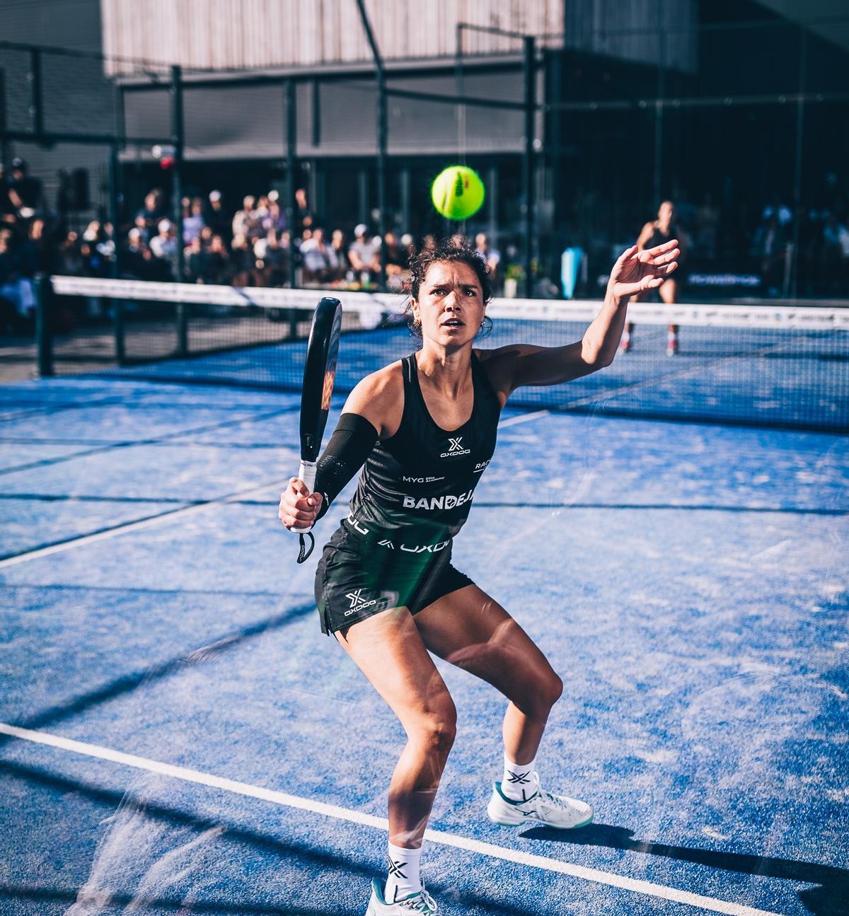 Carla Rodríguez, durante un partido.
