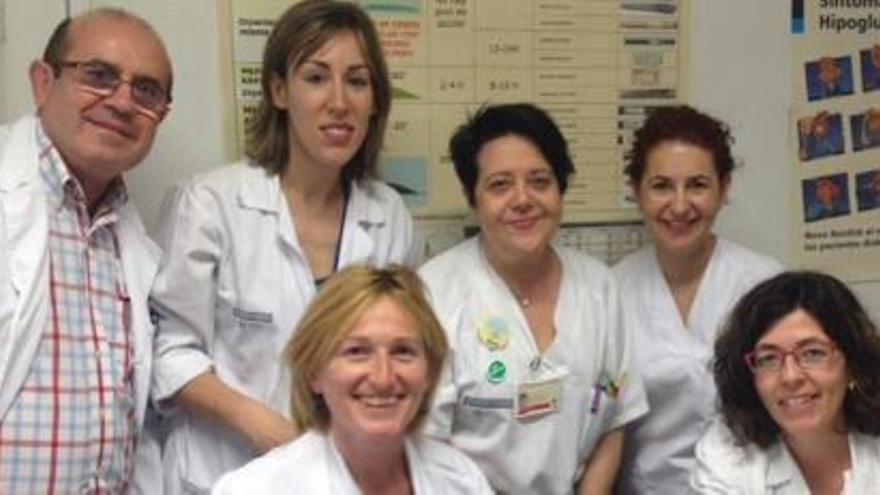 Profesionales del Servicio de Endocrinología del Hospital de Elda