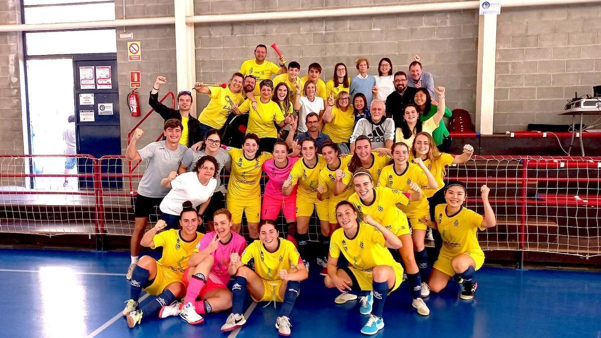 El Teldeportivo celebra su pase a la tercera ronda de la Copa de la Reina