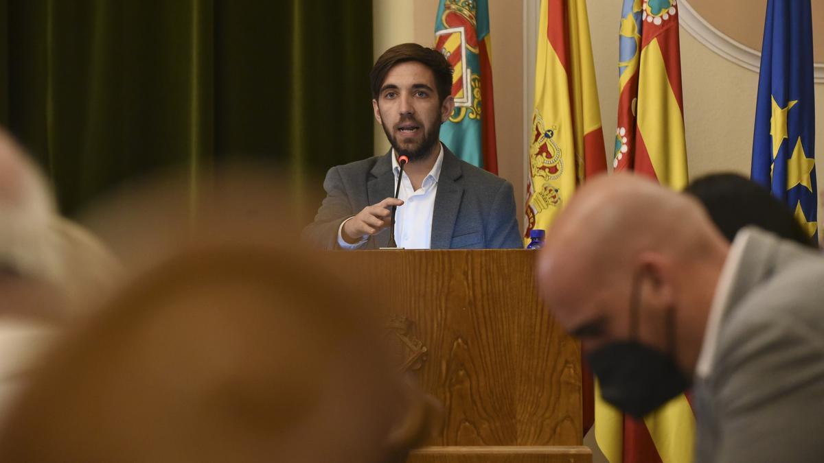 El concejal de Transición Ecológica, Fernando Navarro, durante un pleno