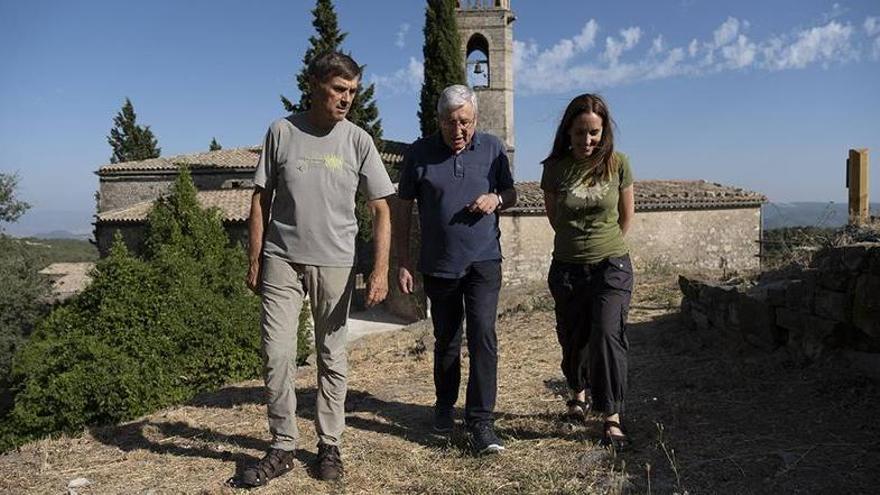 Joan Calmet, Pere Fons i Laia Muns, a l’església de Castelltallat