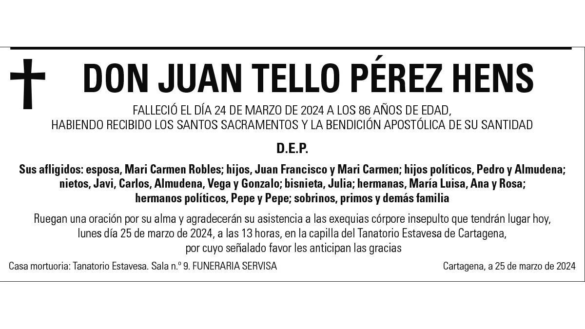 D. Juan Tello Pérez Hens