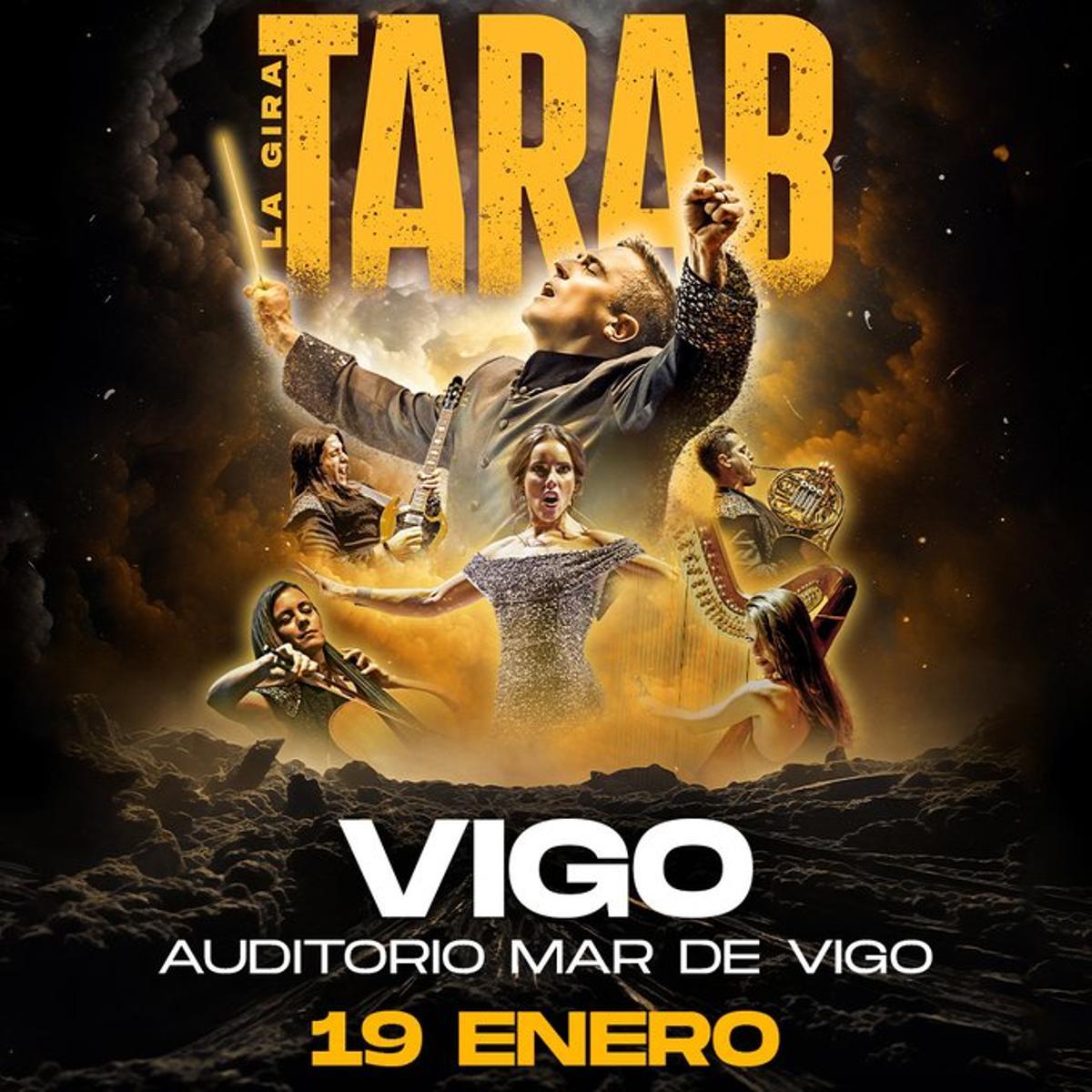 Cartel del concierto de la Film Symphony Orchestra en Vigo.