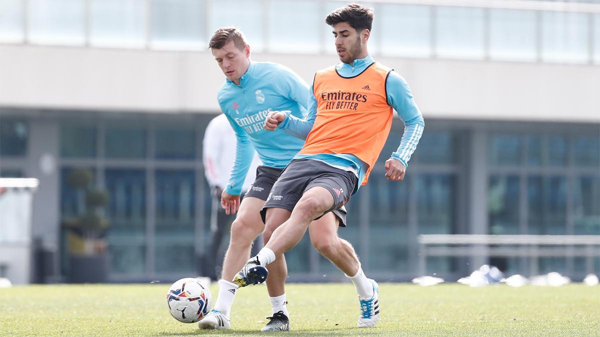 Espectaculares definiciones en el entrenamiento del Madrid