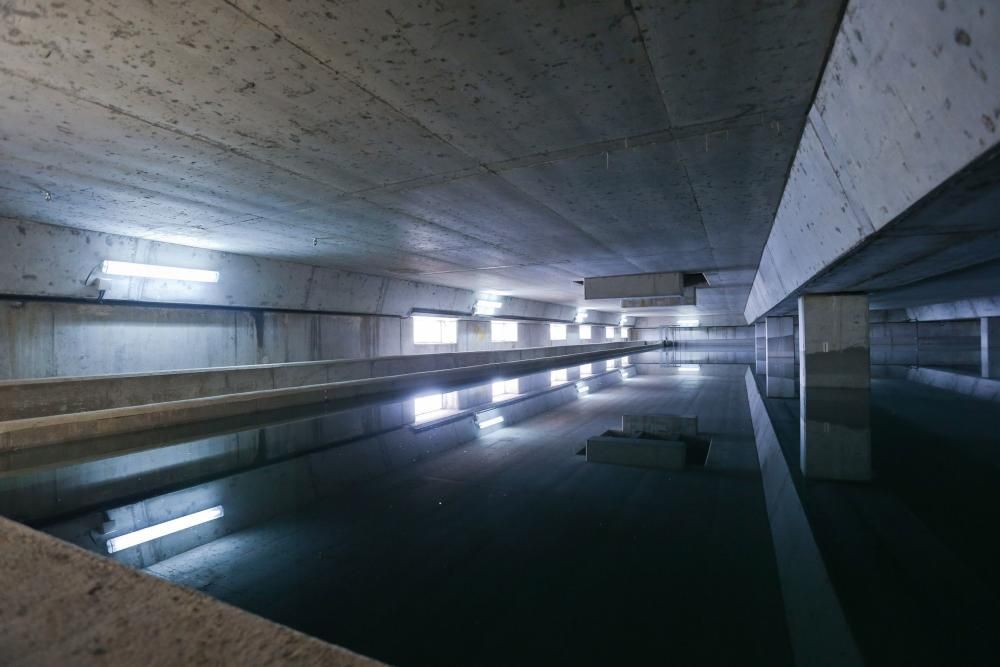 El alcalde de Oviedo, Wenceslao López, visita los despósitos de agua de El Campón