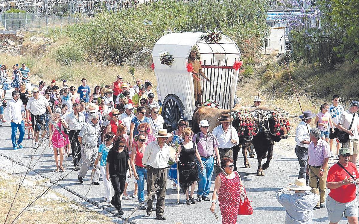 Romería en honor a San Juan, durante las fiestas en junio de Alhaurín de la Torre.