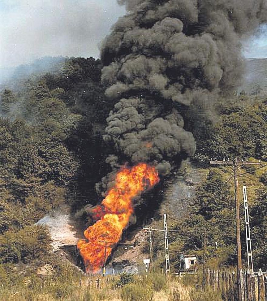 Incendio en el túnel de Congostinas. 