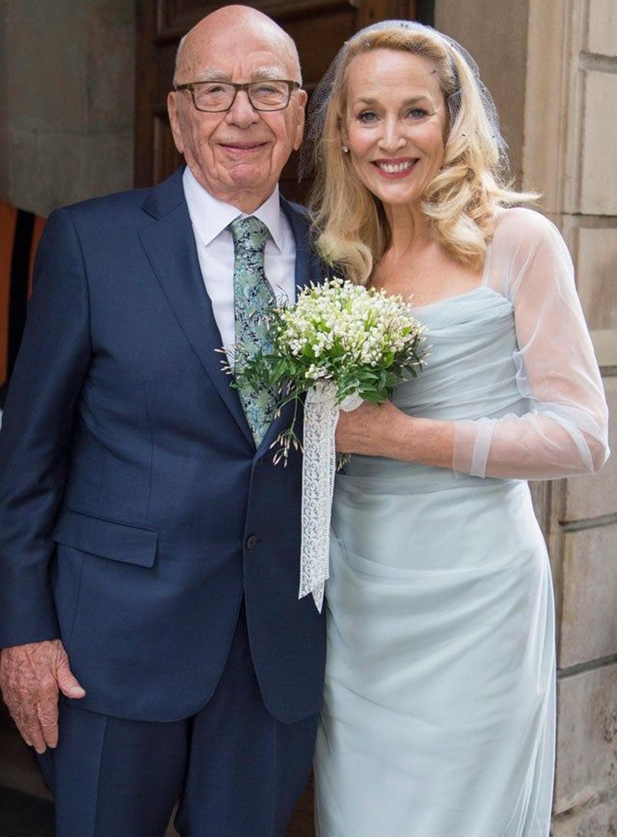 Rupert Murdoch y Jerry Hall se han dado el 'sí, quiero' en Londres