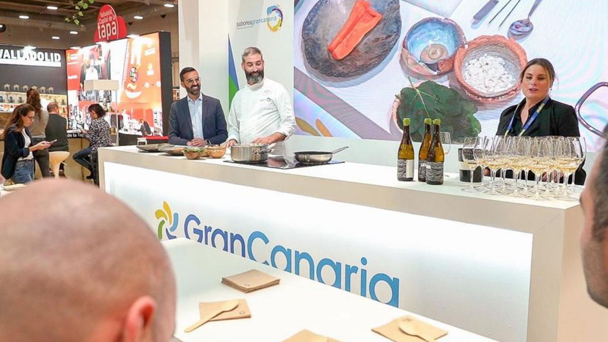 Demostración gastronómica de productos grancanarios en Madrid Fusión. | | LP/DLP