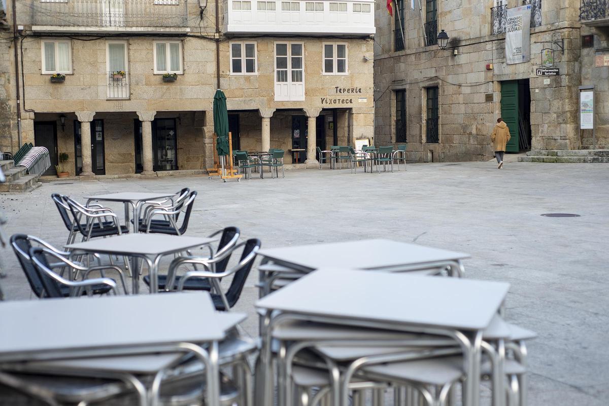 Imagen de archivo del centro de Ribadavia, localidad a la que pertenece el embalse de de Ventosela