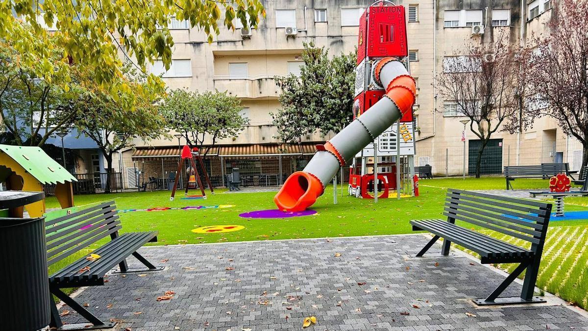 Un parque infantil municipal de Moraleja.