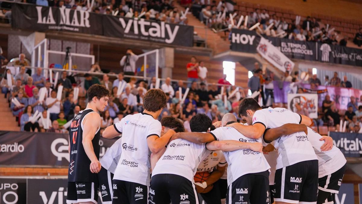 Los jugadores del Vítaly La Mar BCBadajoz.
