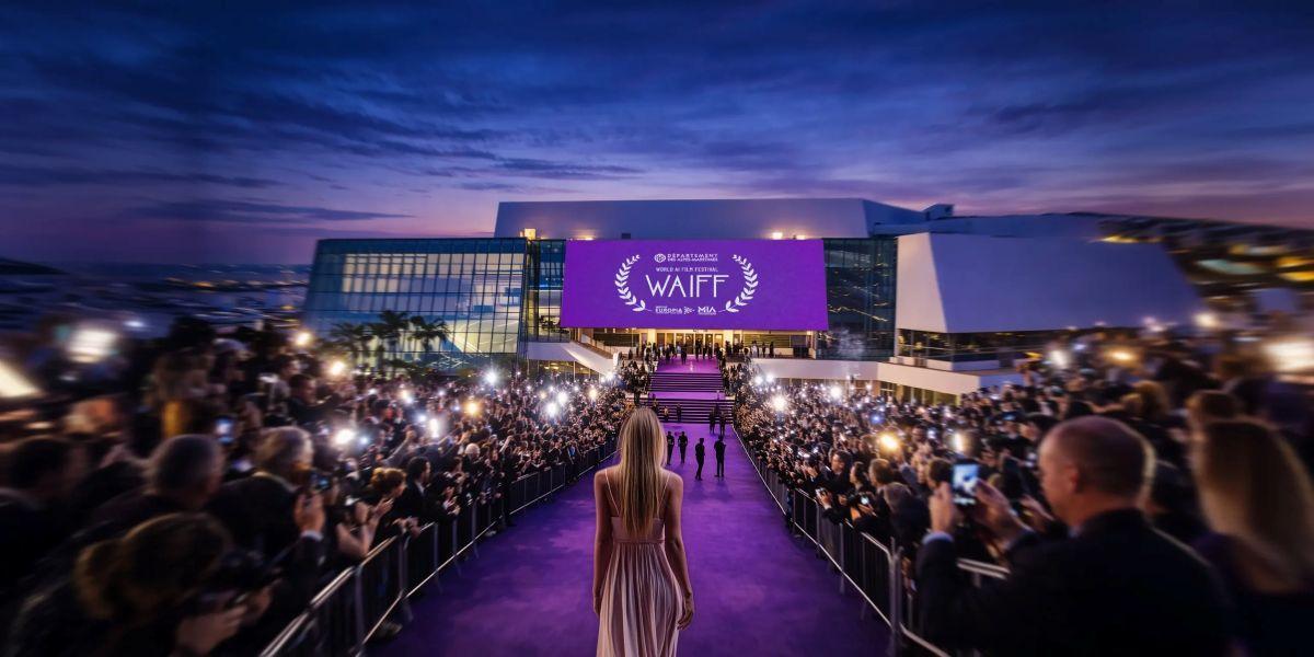 Imagen oficial de WAIFF 2026 Cannes, creada por IA.