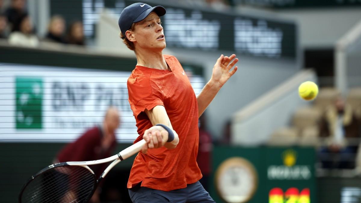 Sinner, durante el partido