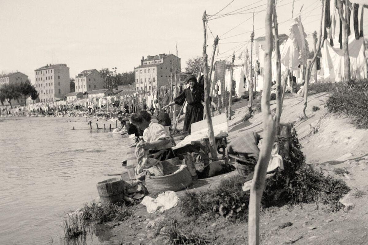 Laslavanderas del rio Manzanares, 1915 (Baldomer Gili Roig)